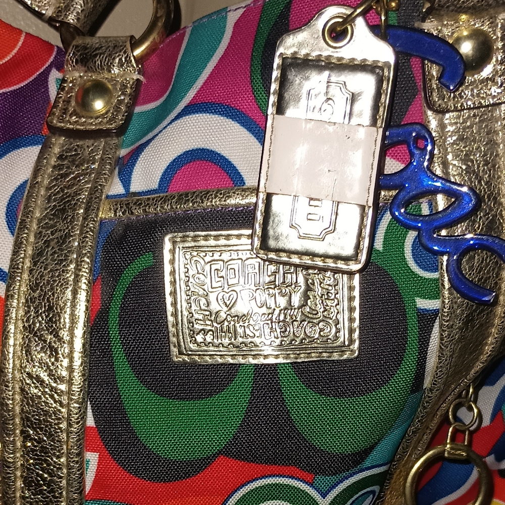 Vintage Coach Colorful Handbag - Picture 2 of 9